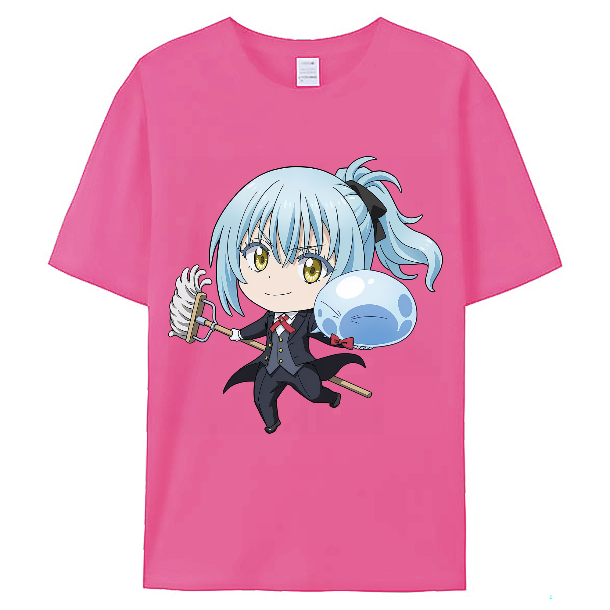 （画像用） 転スラ Regarding Reincarnated to Slime レディースカジュアルプリントTシャツ（綿100％）